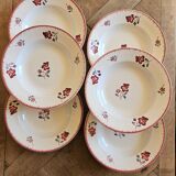 Digoin retro soup plates, Margaret