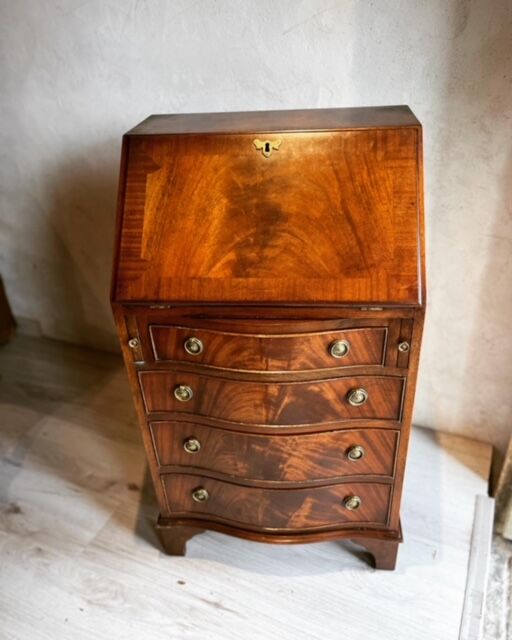 Walnut veneer secretary desk