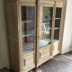 Pickled oak display bookcase