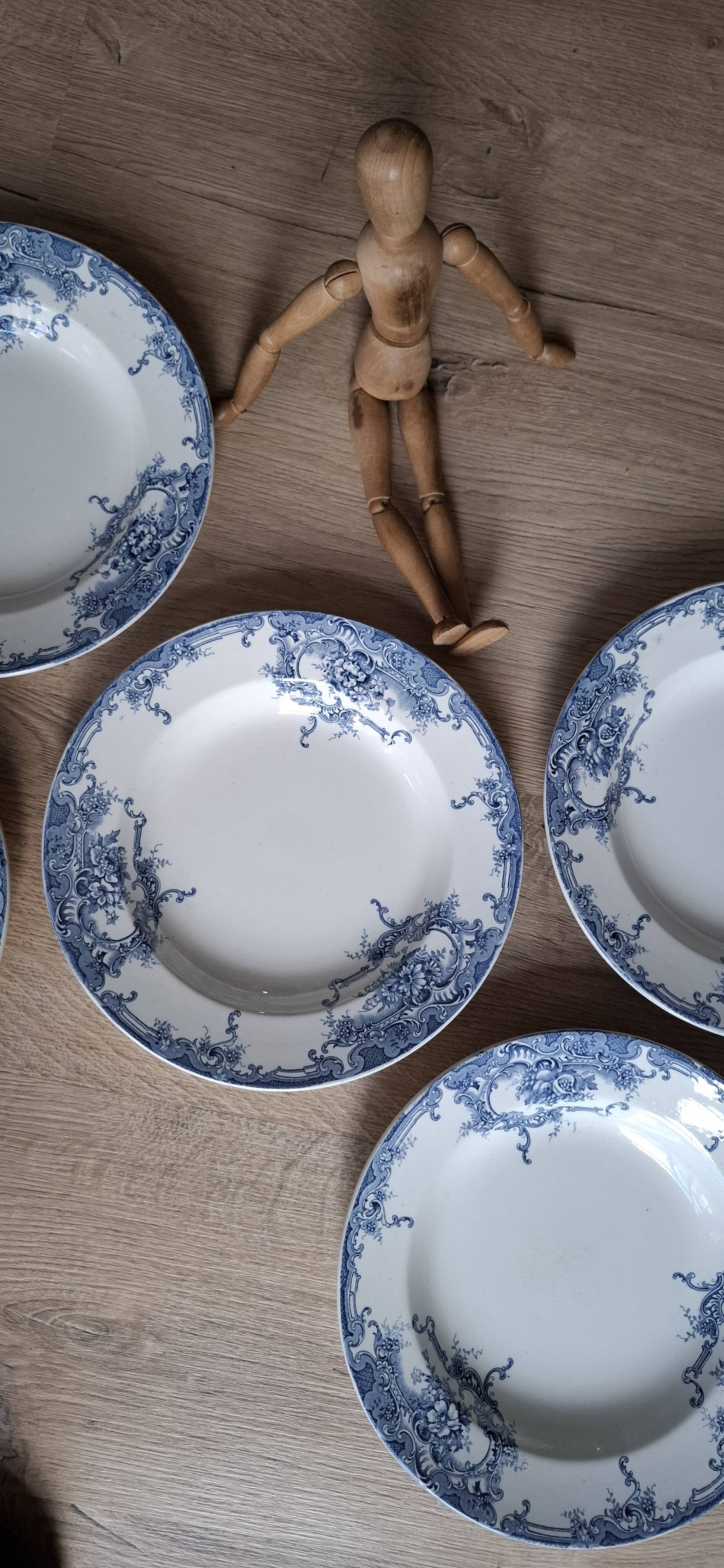 Set of 5 Dolphin plates BFK 1920