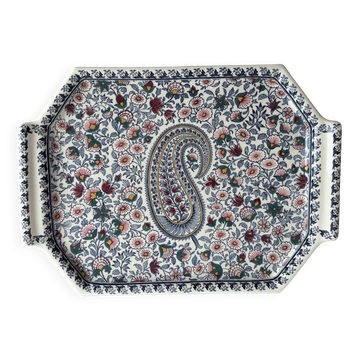 Grand plat de présentation - Gien - Cachemire