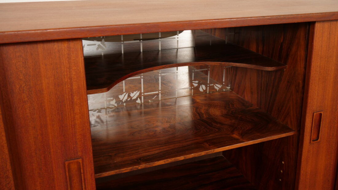 Vintage highboard | Wall cabinet | Teak | 180 cm