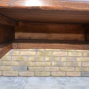 "Brutalist" farmhouse desk/table in solid oak