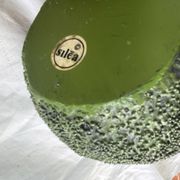 Barbotine-style avocado and 6 avocado spoons Vintage 80 Siléa