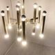Vintage Sciolari candle chandelier made from chrome, 1970s