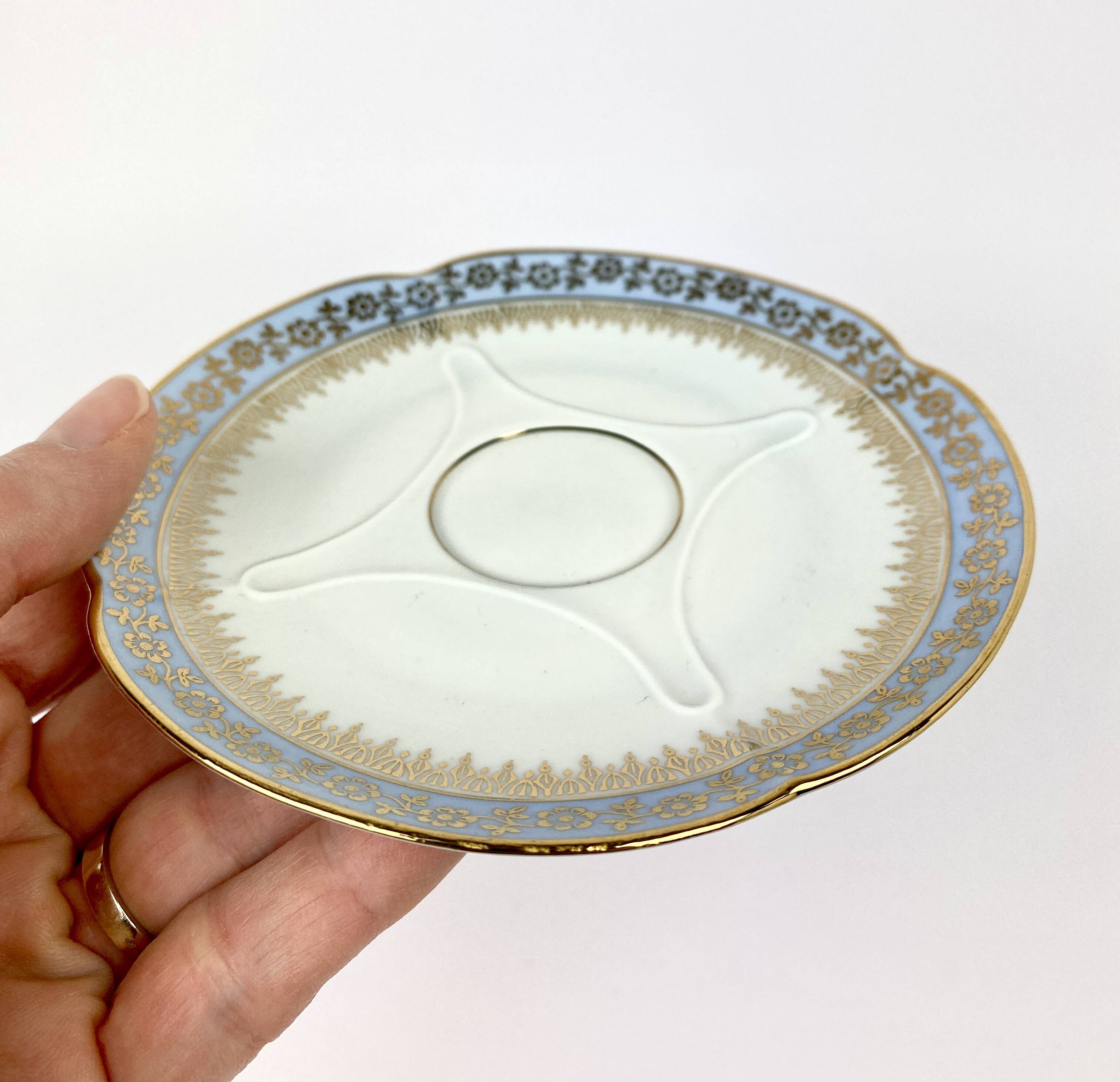 Mismatched Set of 3 Saucers/Small Plates - Limoges Porcelain