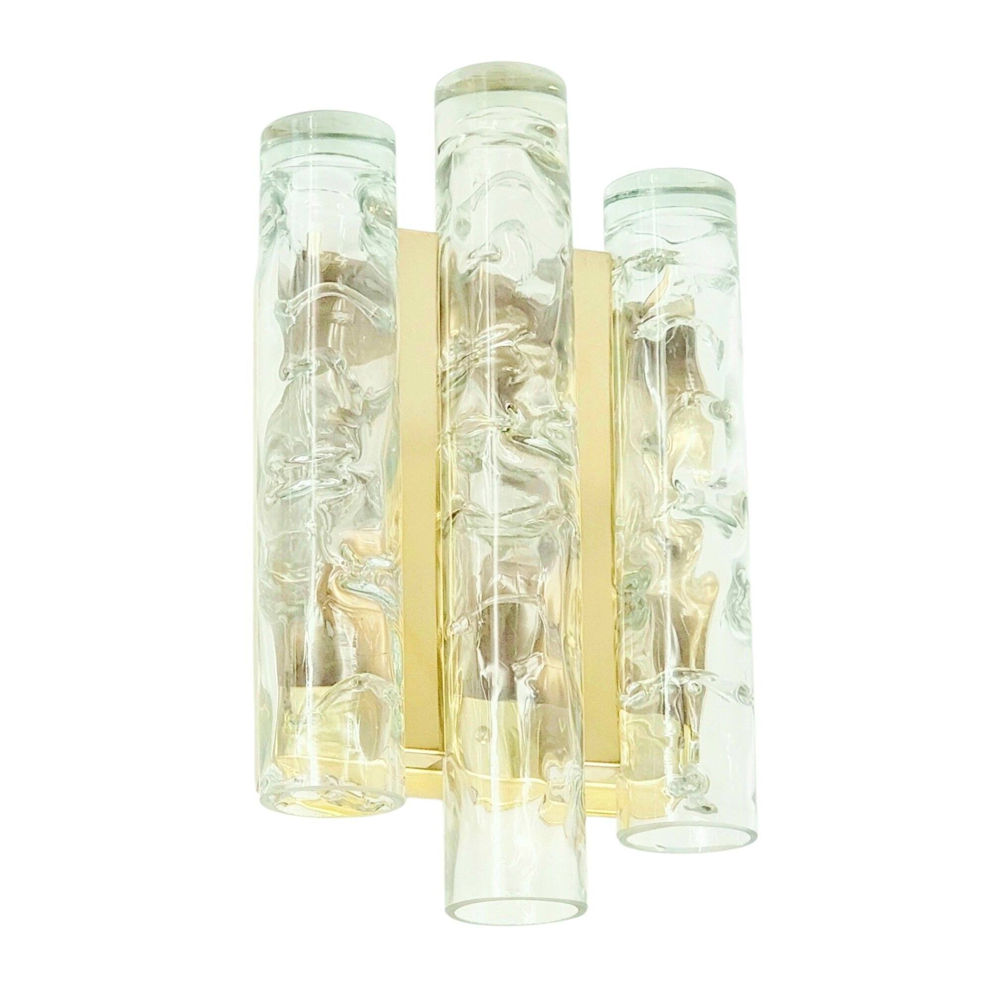 Large Mid-Century Modern Murano Glass Wall Light from Doria, Germany, 1960s