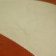 Round Vintage Pouf Orange Cream Two-Tone Skai Sixties