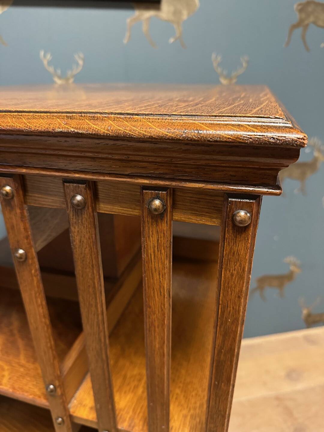 Large antique revolving bookcase