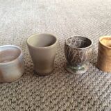Set of 4 stoneware cups