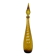 Empoli carafe, Italian yellow glass bottle, vintage.