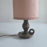 Table lamp in turned wood