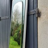 Large mirror mirror rear-view mirror of the 70s 36x136cm