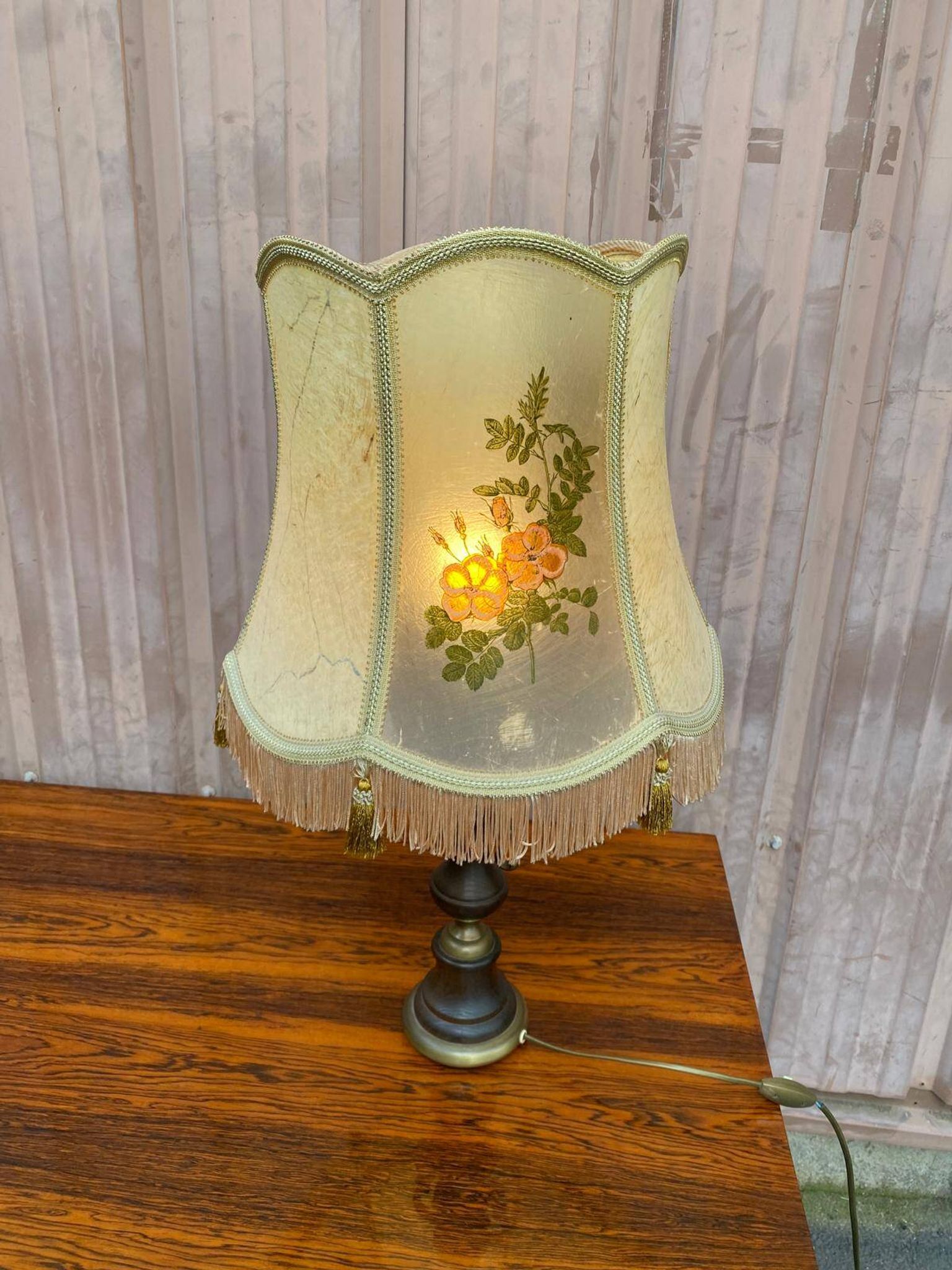 Vintage Kaiser Leuchten gold lamp
