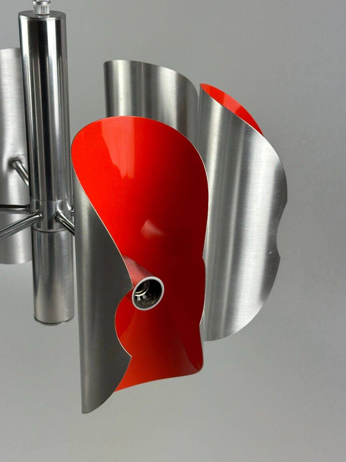 60s 70s 6-flame Sputnik candlestick metal chrome space age design
