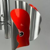 60s 70s 6-flame Sputnik candlestick metal chrome space age design
