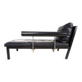 B&B Italia Baisity Leather Chaise Lounge / Daybed by Antonio Citterio, 1980
