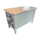 Wooden chest for toys or storage with a green and wood makeover