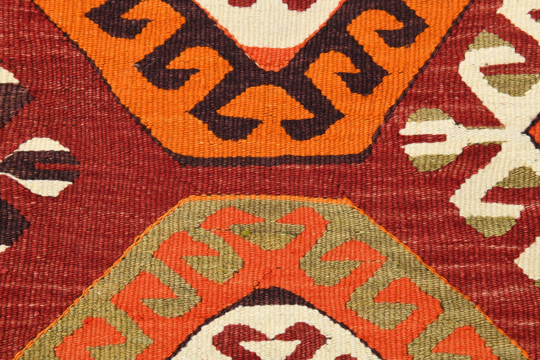 170x238Cm Anatolian Kilim Rug, 6x8 Handmade Wool Rug