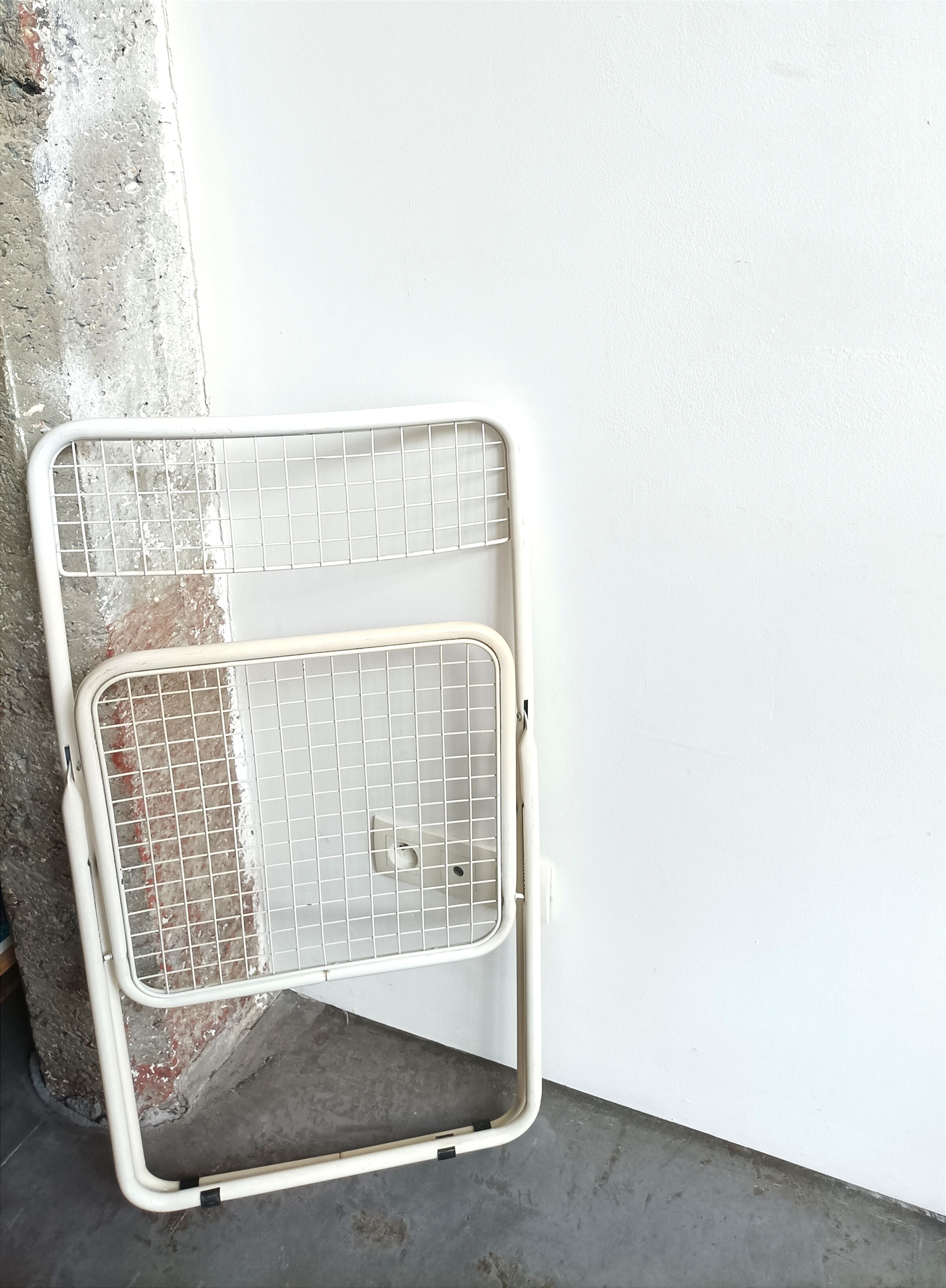 Folding metal chair design niels gammelgaard *vintage
