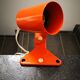 Lampe spot à pince orange 100% 1970 vintage