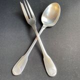 Christofle silvered metal tableware before 1983