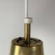 Scandinavian brass hanging pendant lamp by Hans Agne Jakobsson, Sweden 1960s