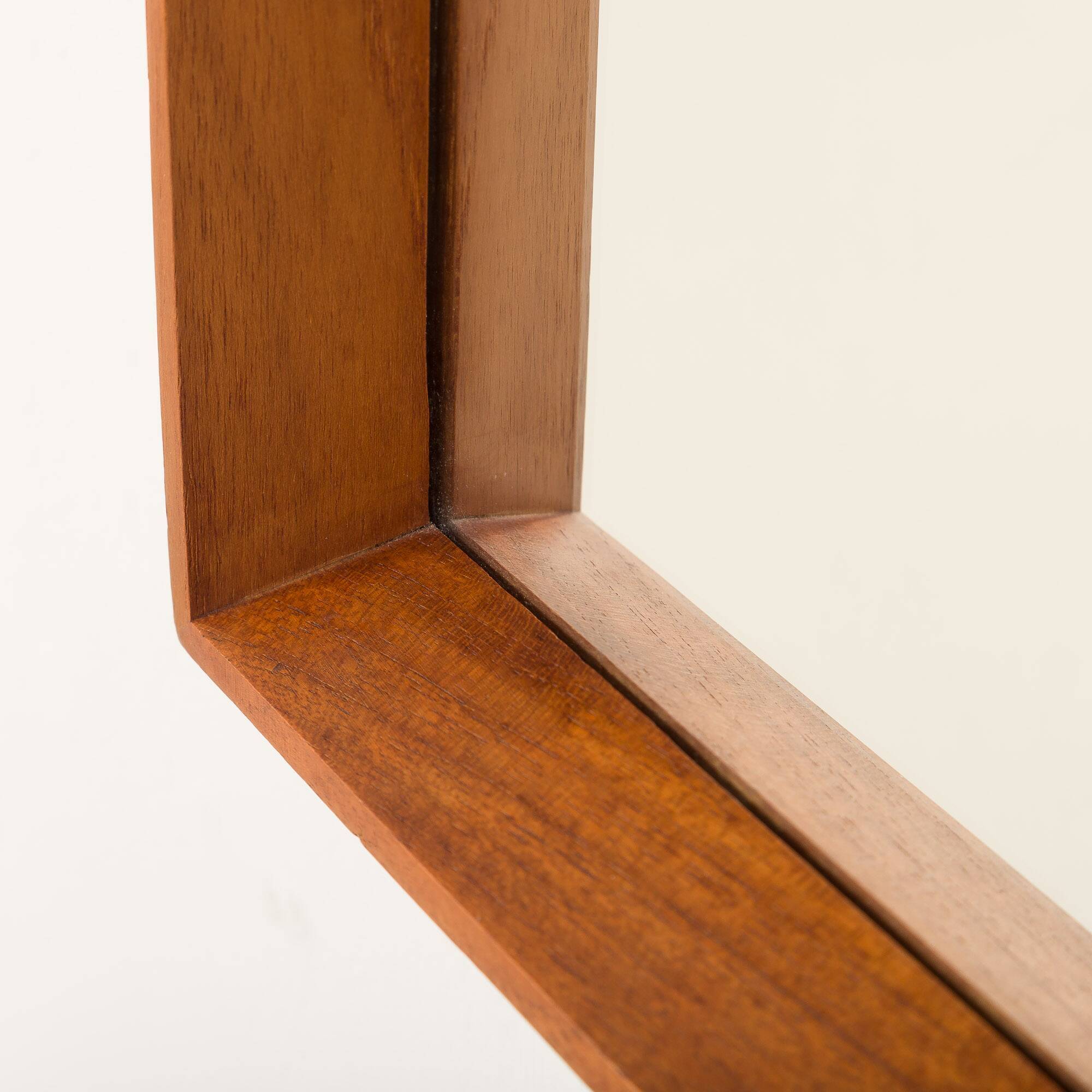 Meuble d'entrée en teck danois avec commode et miroir, années 1960.