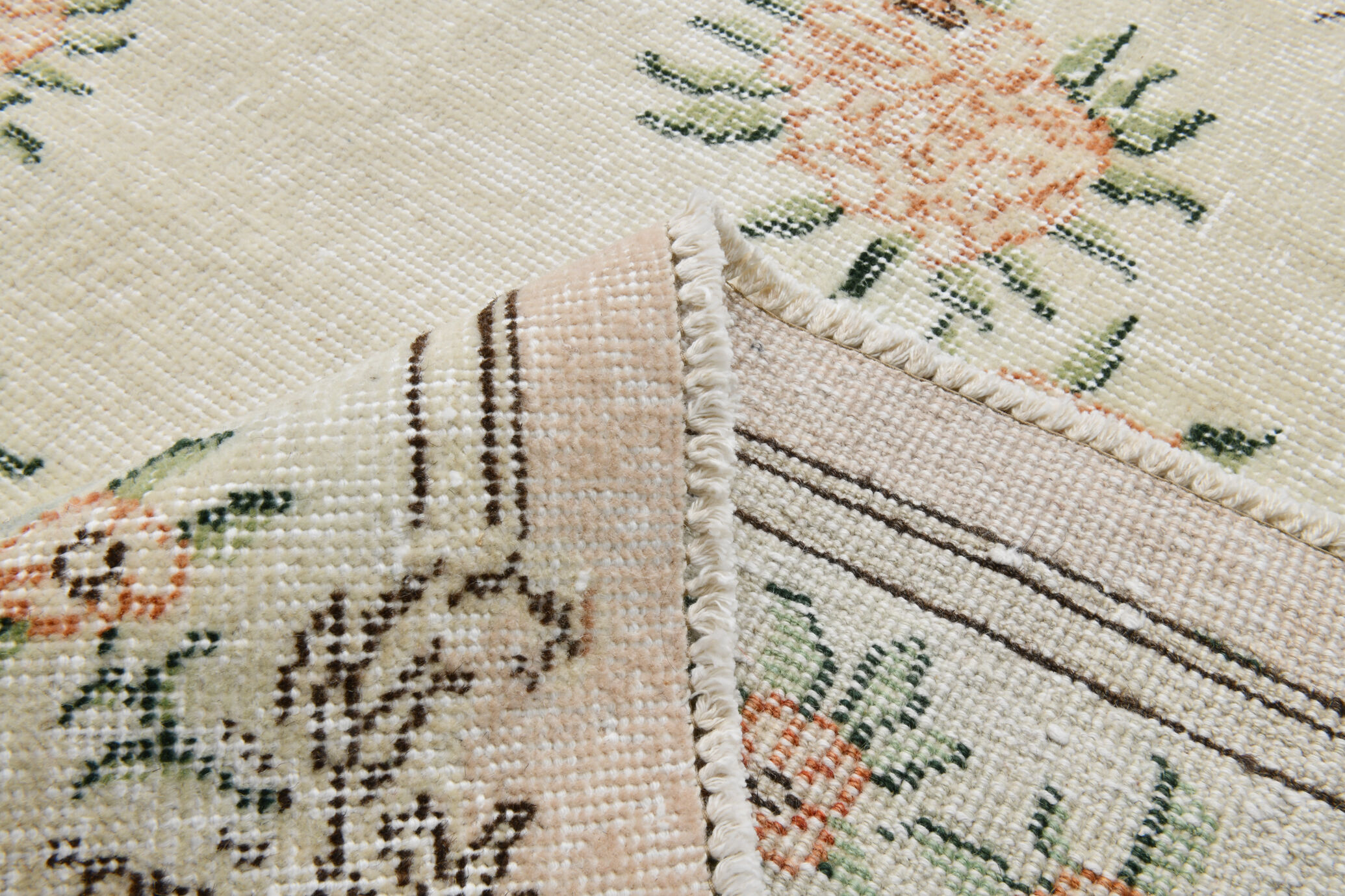 7x10 shades of beige turkish rug, 211x320cm