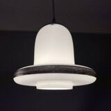 Lampe à suspension en verre blanc moderne danoise