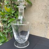 Saint Louis service Azur plain stamped decanter