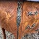 Commode ancienne marqueterie plateau marbre style louis xv
