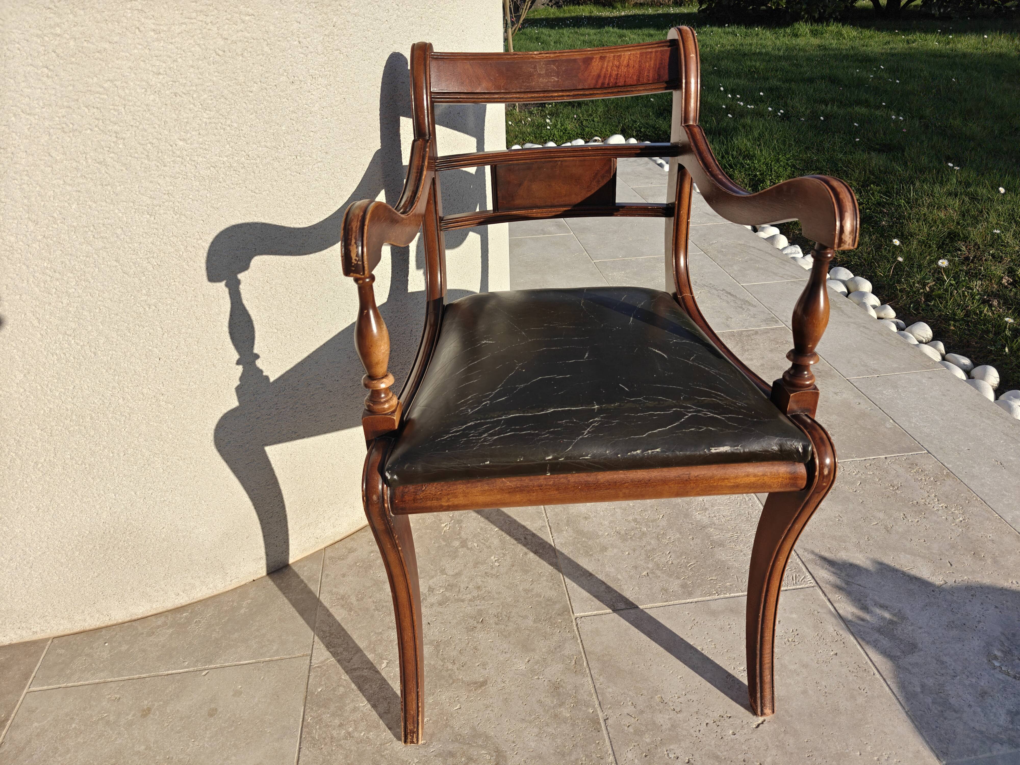 Victorian style armchair