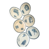 Set of 6 pexonne plates