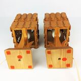 2 lampes scandinaves en pin 1960