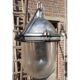 Industrial aluminum lamp with glass globe