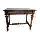 Napoleon nineteenth century desk in solid walnut and mahogany veneer