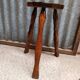 Vintage solid wood tripod stool