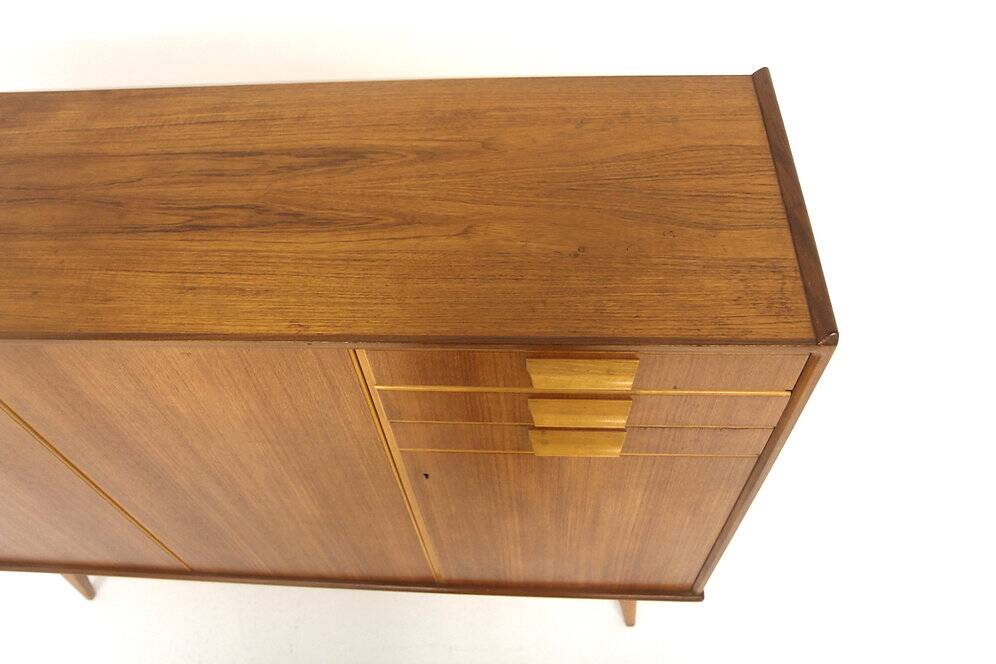 Scandinavian enfilade in teak and oak, Sweden, 1960.