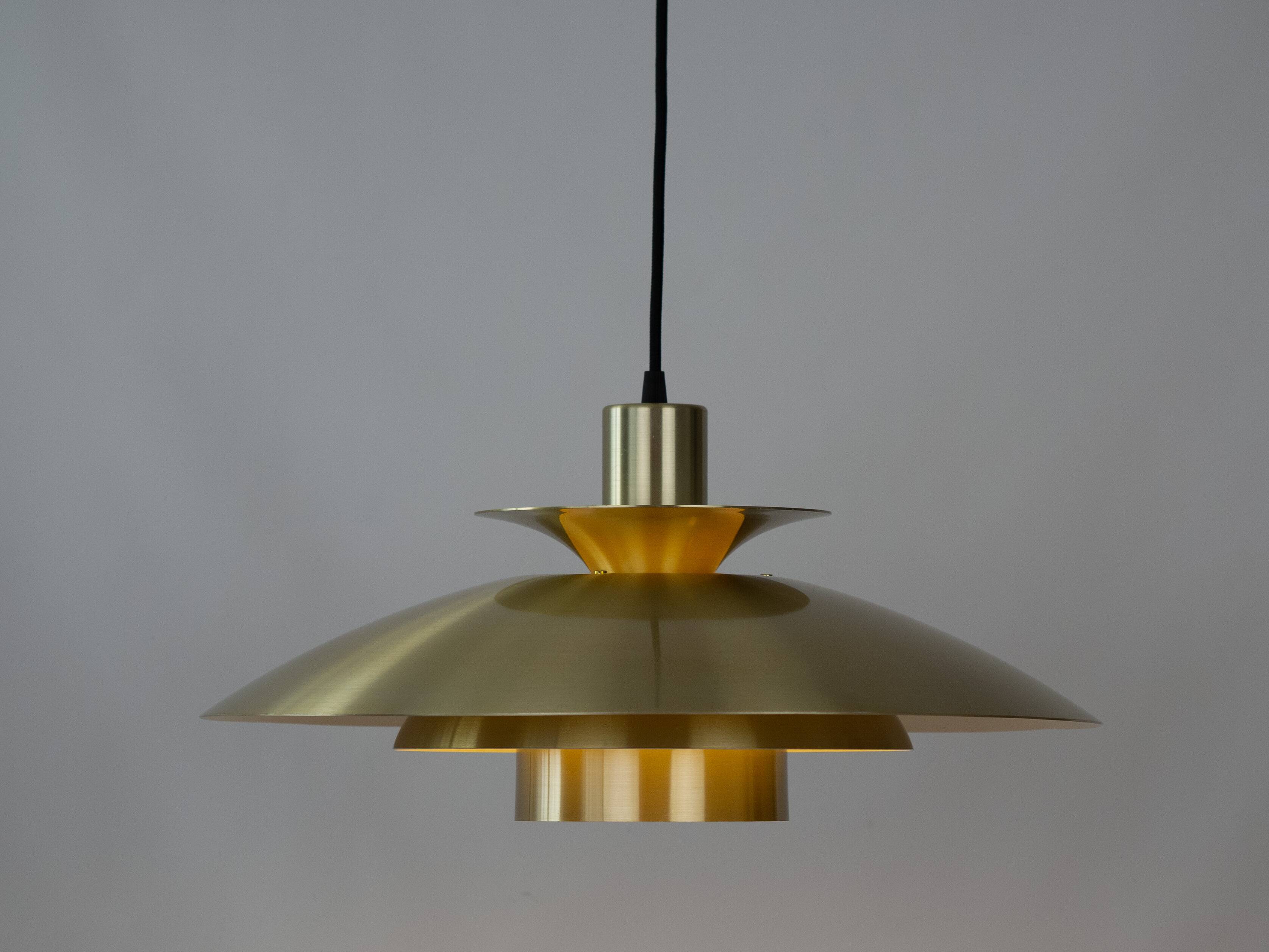 Danish vintage pendant lamp Jeka by Kurt Wiborg, 1980s