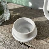 Porcelain teapot with flowers, 1970s, Italian ceramic