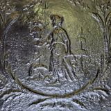 Small fireplace plate character decor of the XlX th siecle n5