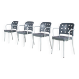 Set of 4 "Minni" chairs from the 1980s by Antonio Citterio for Halifax, Italy