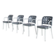 Set of 4 "Minni" chairs from the 1980s by Antonio Citterio for Halifax, Italy