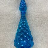 Blue glass bottle from Empoli, Italy