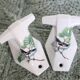 Pair of Paris porcelain coat hooks