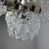 Bubble glass chandelier by Kamenický Šenov, Czechoslovakia, 1970s