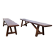 Lot de 2 bancs en orme massif par Aranjou