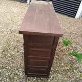 Low oak and wrought iron sideboard 18th/19th century