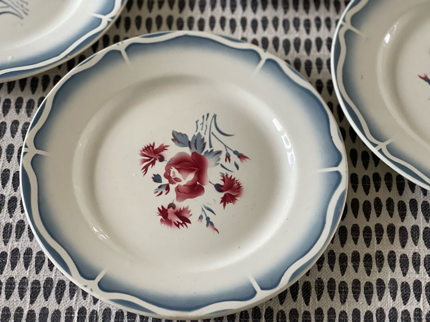 8 flat plates digoin sarreguemines